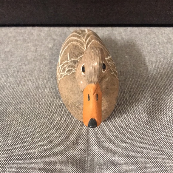 Vtg Signed Earl Houck hand carved wood duck - Picture 2 of 9